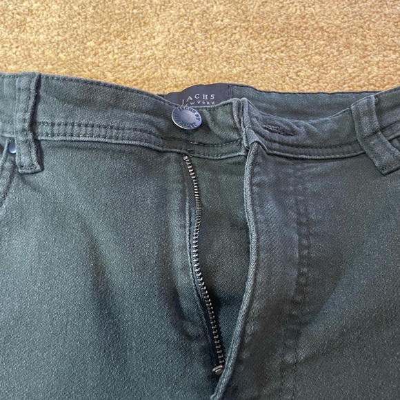 JACHS New York Army Green Men’s Straight Jeans Size 36/32 - Picture 3 of 6